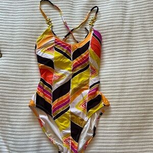 Trina Turk Multicolor One Piece Swimsuit